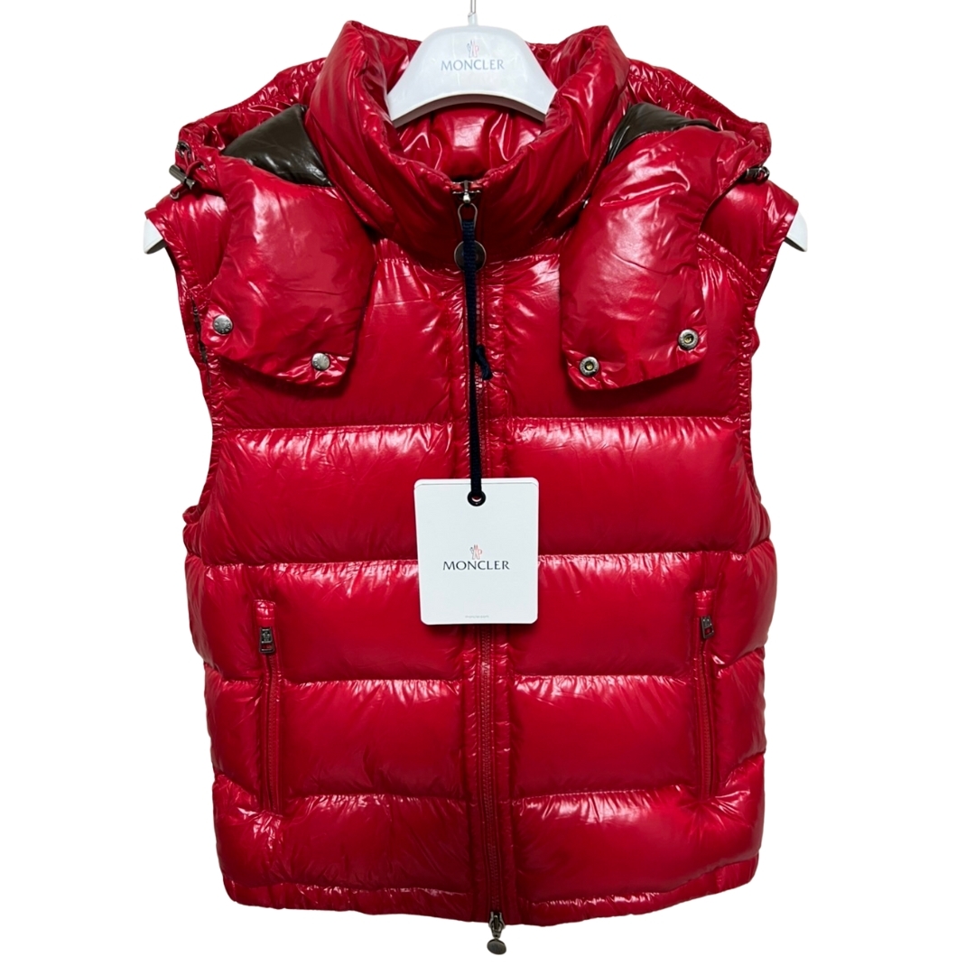 新品未使用・正規品☆MONCLER BORMES ダウンベスト 4 赤色 XL