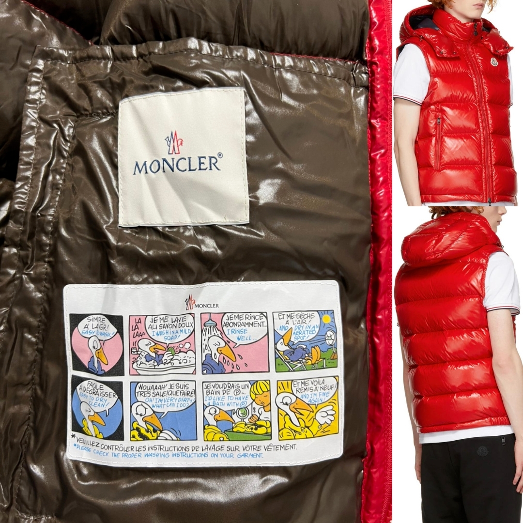 ☆未使用・本物保証☆MONCLER BORMES ダウンベスト 2 レッド色　L