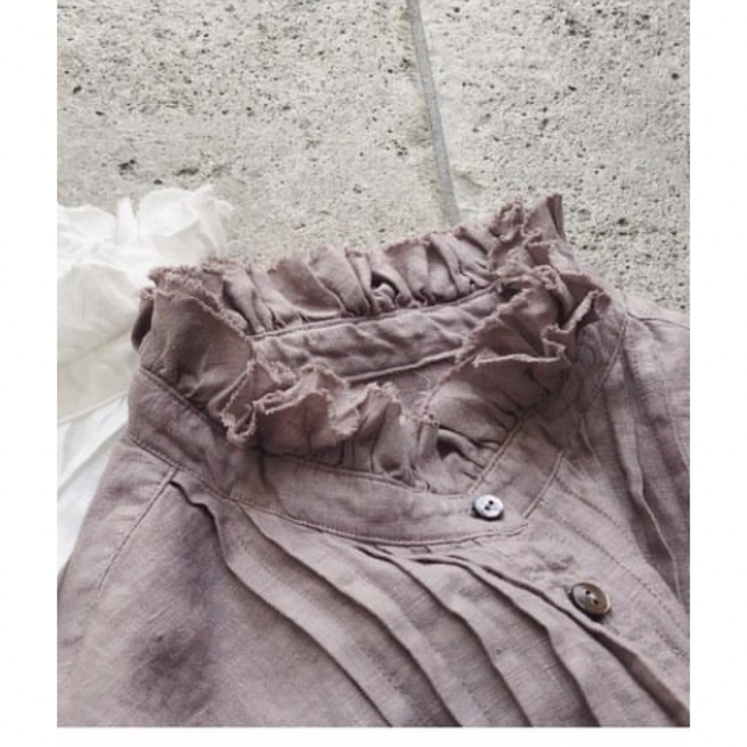 nest Robe(ネストローブ)のnest robe リネンフリンジカラーシャツドレス レディースのトップス(シャツ/ブラウス(長袖/七分))の商品写真