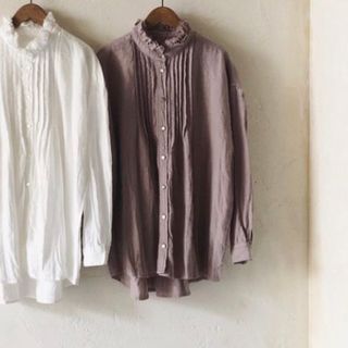 ネストローブ(nest Robe)のnest robe リネンフリンジカラーシャツドレス(シャツ/ブラウス(長袖/七分))