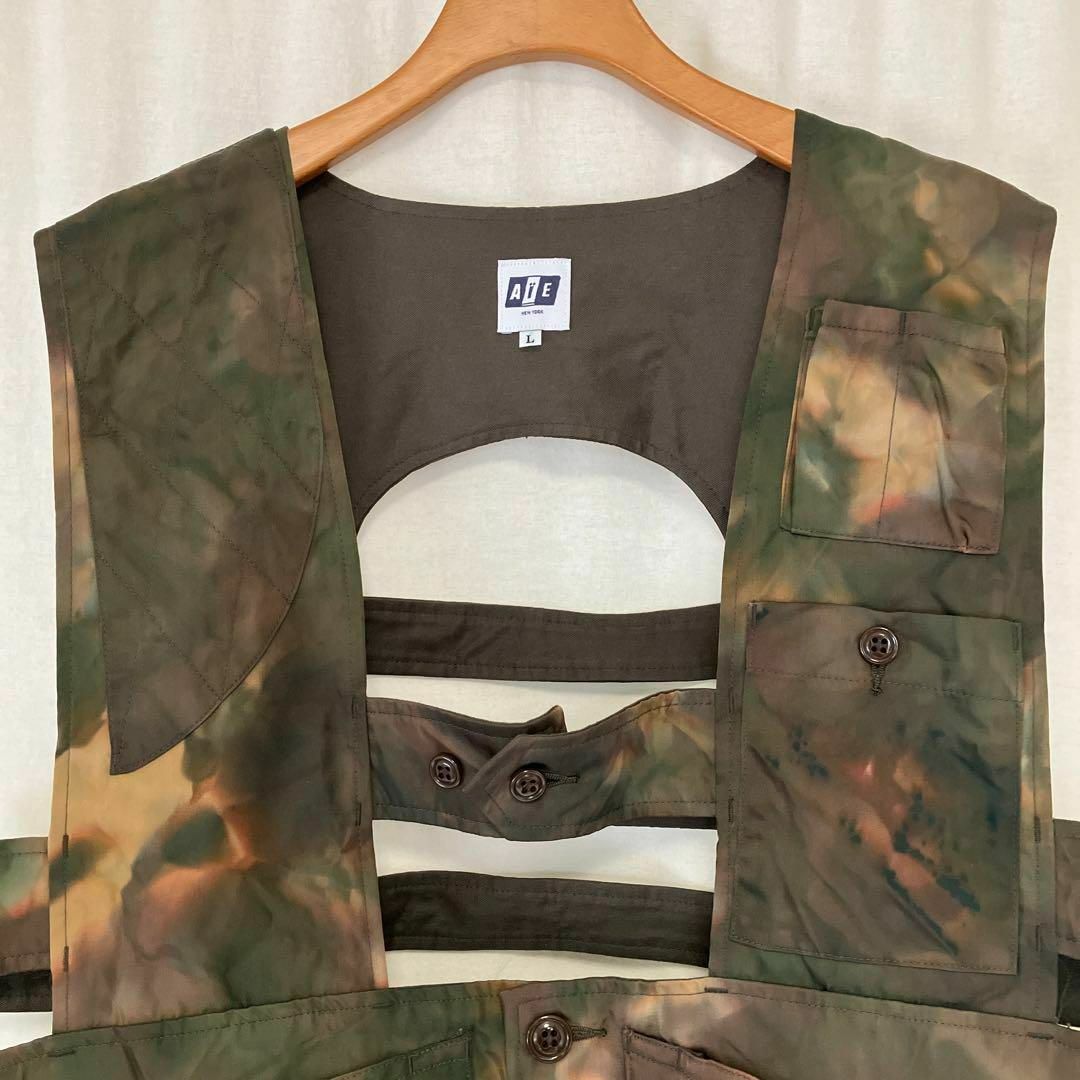 NEPENTHES - 23ss AiE エーアイイー GAME VEST Uneven Dye Lの通販 by