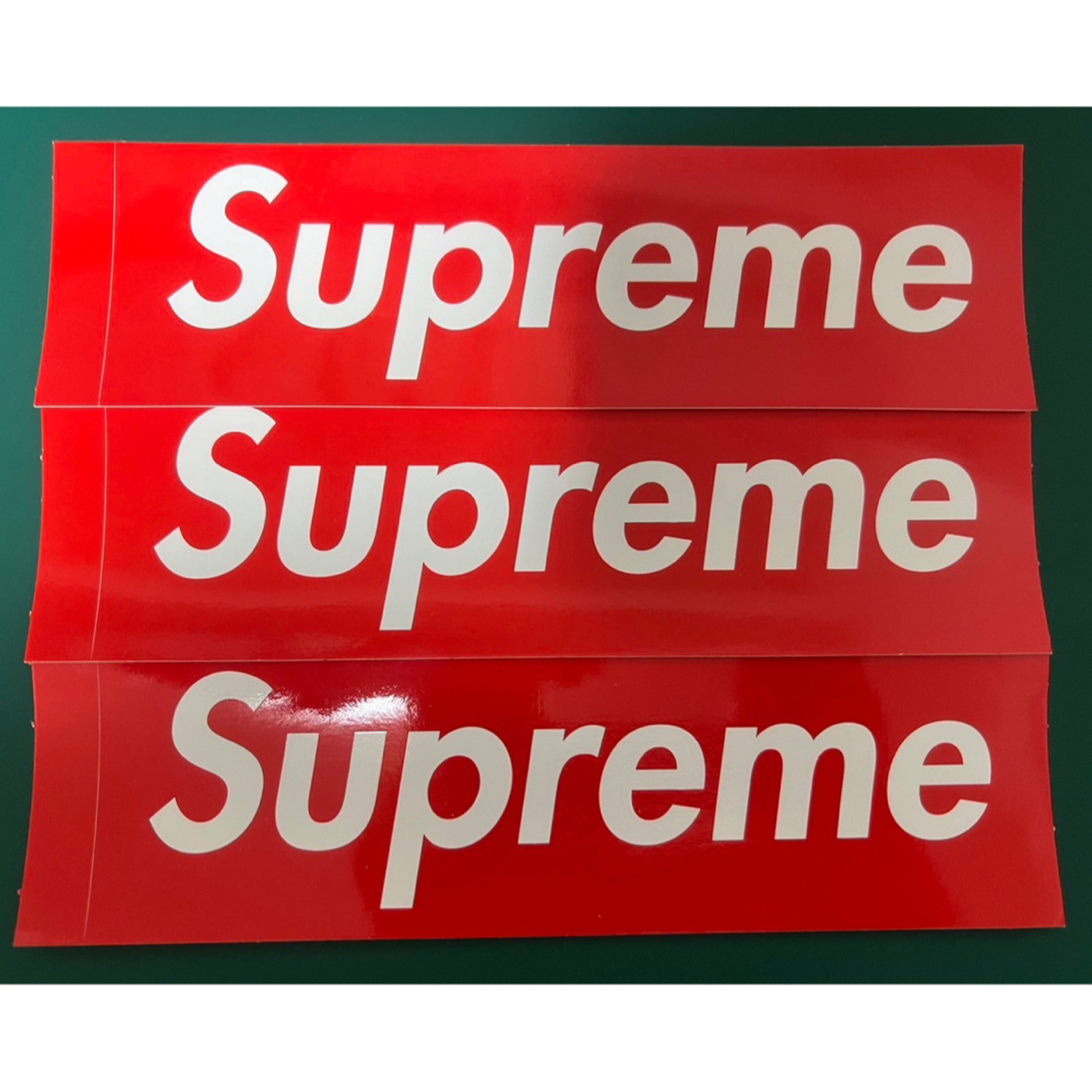 Supreme supreme ボックスロゴ ステッカー 赤 3枚の通販 by ｰ ご覧頂きありがとうございます ｰ｜シュプリームならラクマ