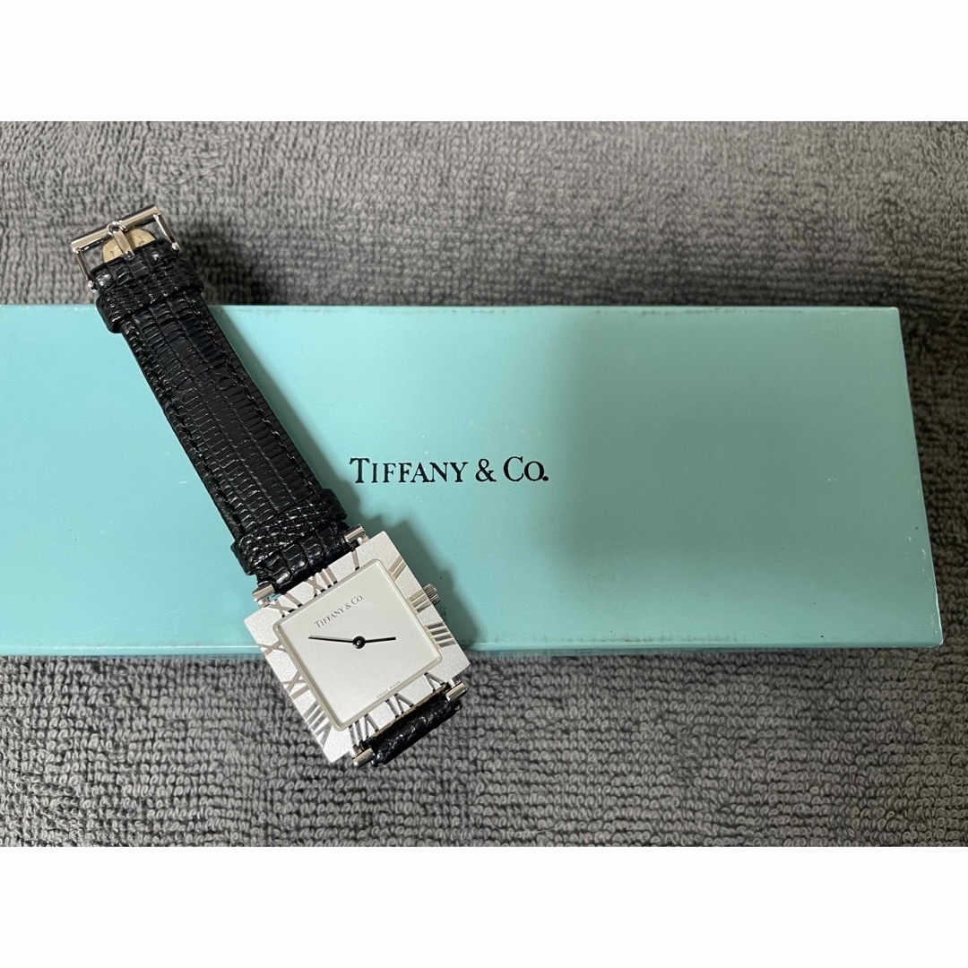 【駆動中】TIFFANY&CO. アトラス レディース ウォッチ スクエア