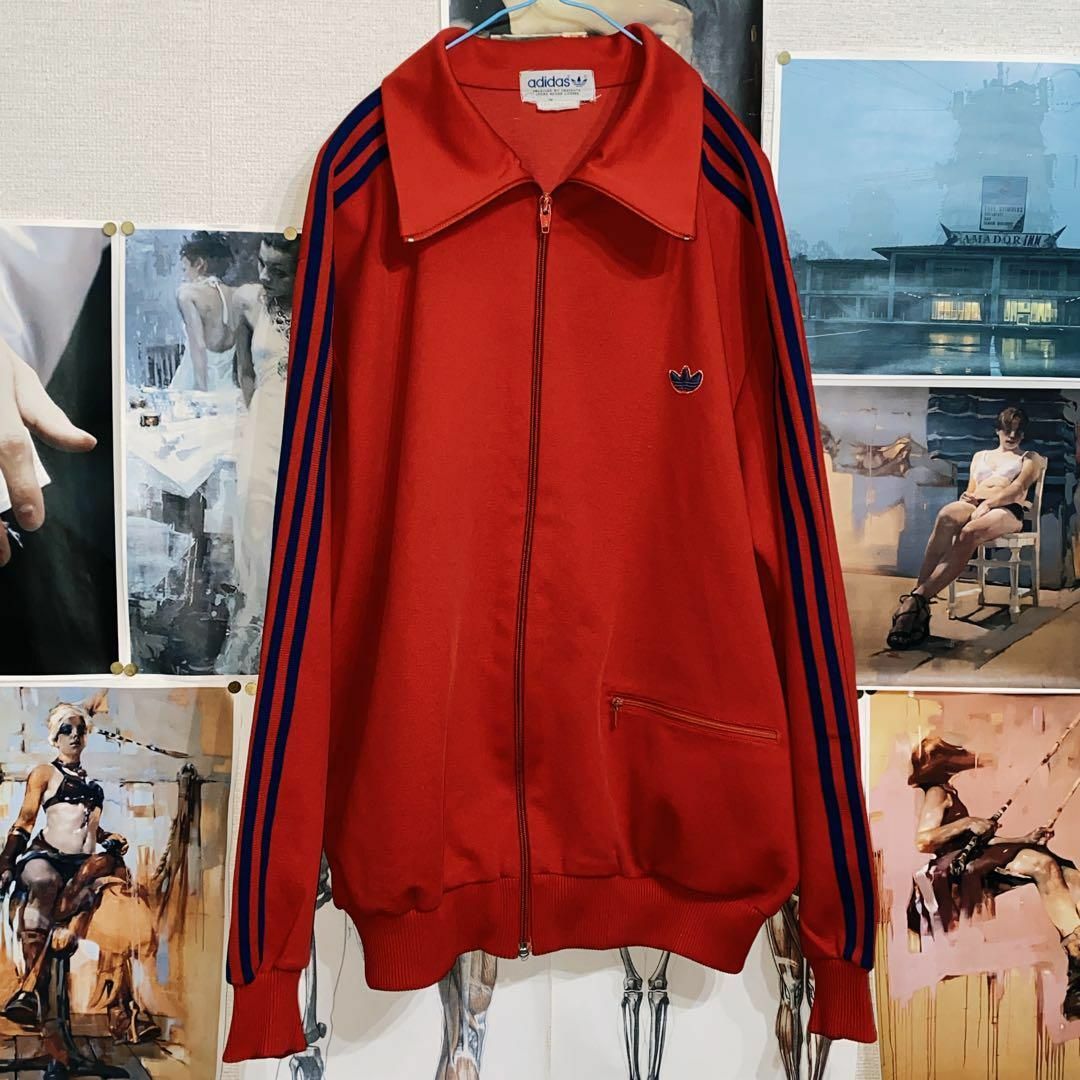 【美品&希少サイズ】70s/adidas/トラックジャケット/O