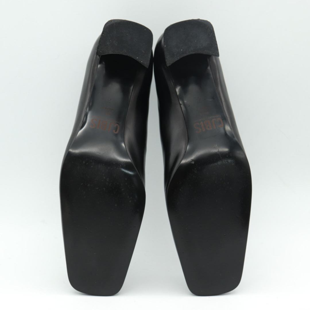 シャルル・ジョルダン プレーンパンプス スクエアトゥ 日本製 靴 フォーマル シューズ 黒 レディース 7サイズ ブラック CHARLES  JOURDAN