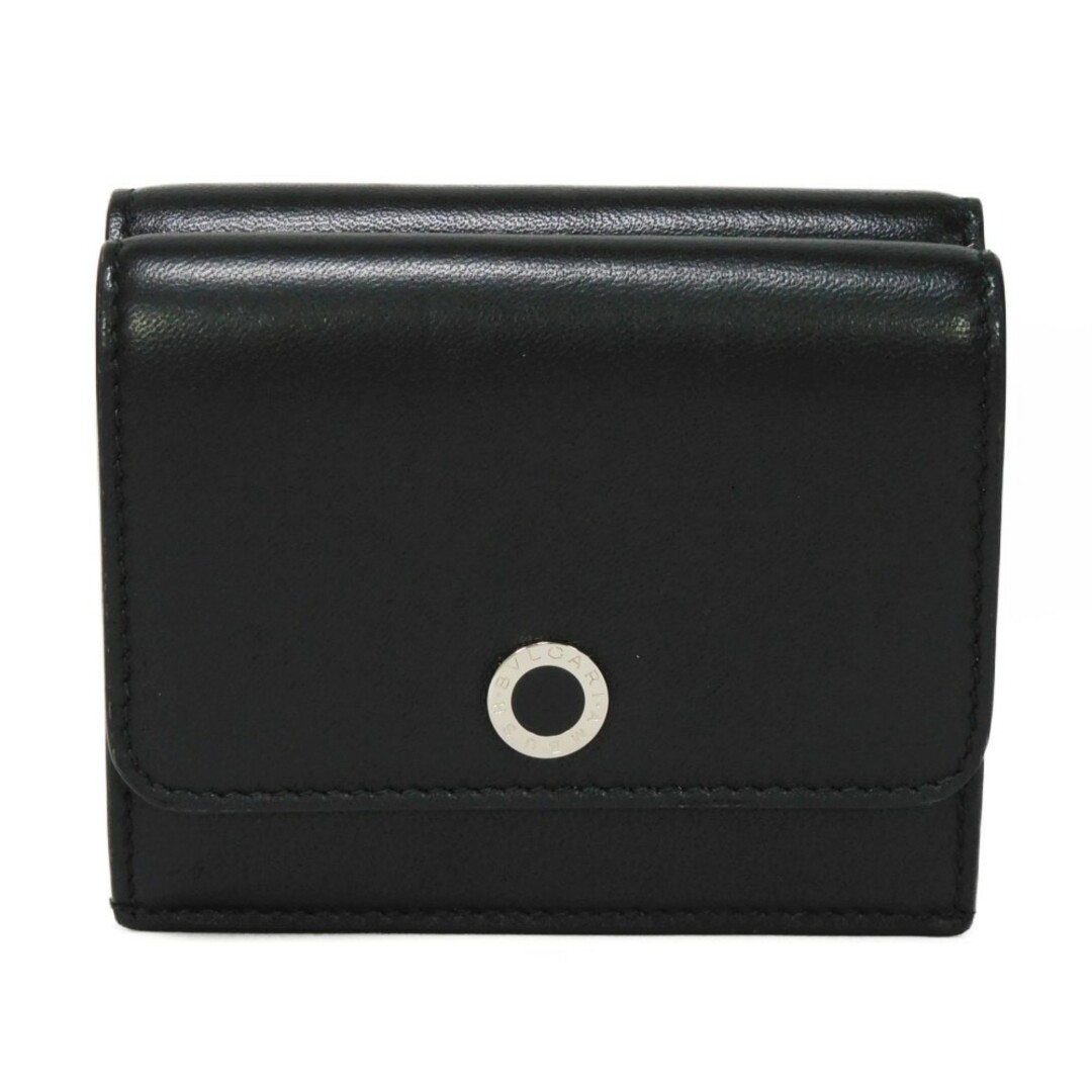 BVLGARI ブルガリ コンパクト ウォレット ロゴ ブラック スナップボタン AMBUSH アンブッシュ 三つ折り財布のサムネイル