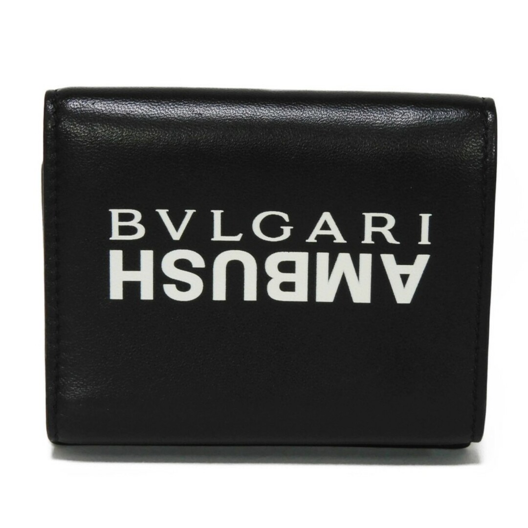 極美品✨現行品　 BVLGARI ブルガリ 三つ折り財布 ウォレット　グレー