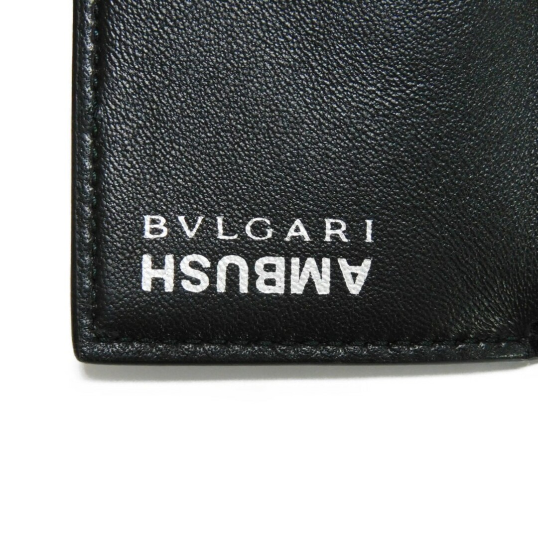 ✨BVLGARI ✨ブルガリ 三つ折り財布　ブラック　サークルシルバーロゴ