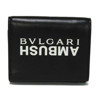 BVLGARI - BVLGARI ブルガリ コンパクト ウォレット ロゴ ブラック ...