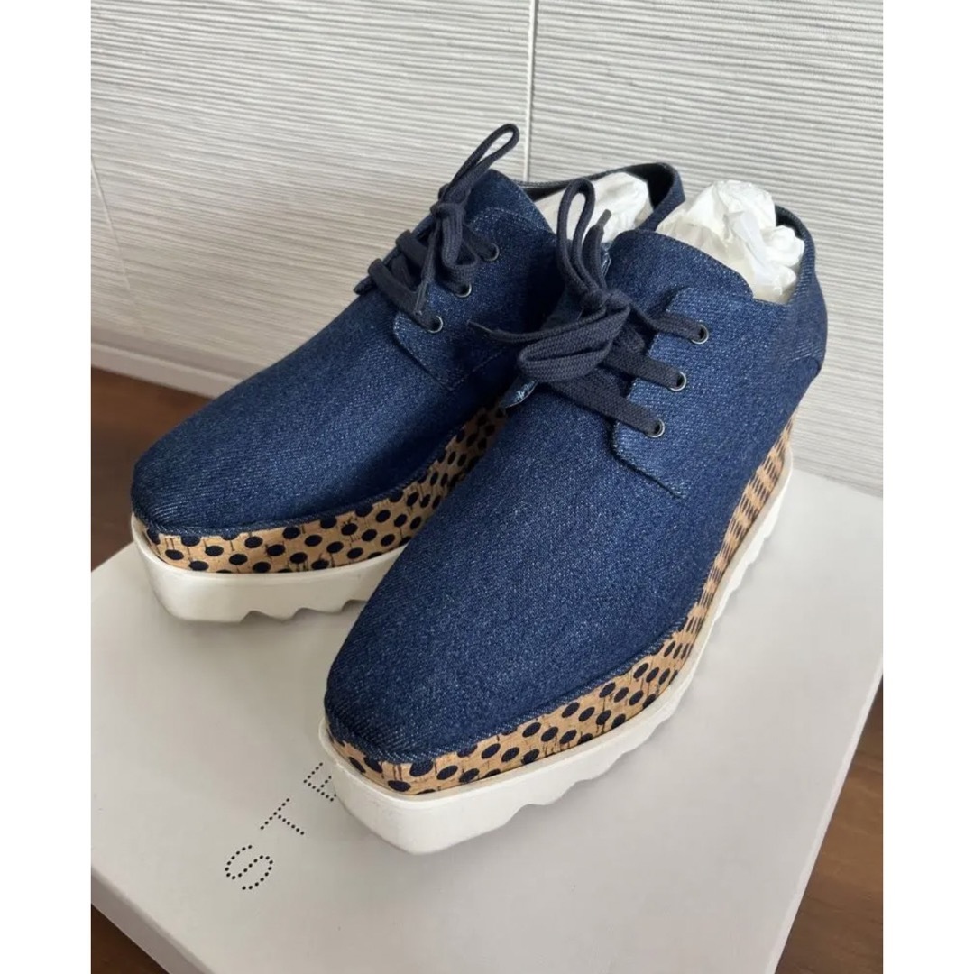 Stella McCartney(ステラマッカートニー)の【値下げ中】ステラマッカートニー エリス ドット デニム 37 レディースの靴/シューズ(その他)の商品写真