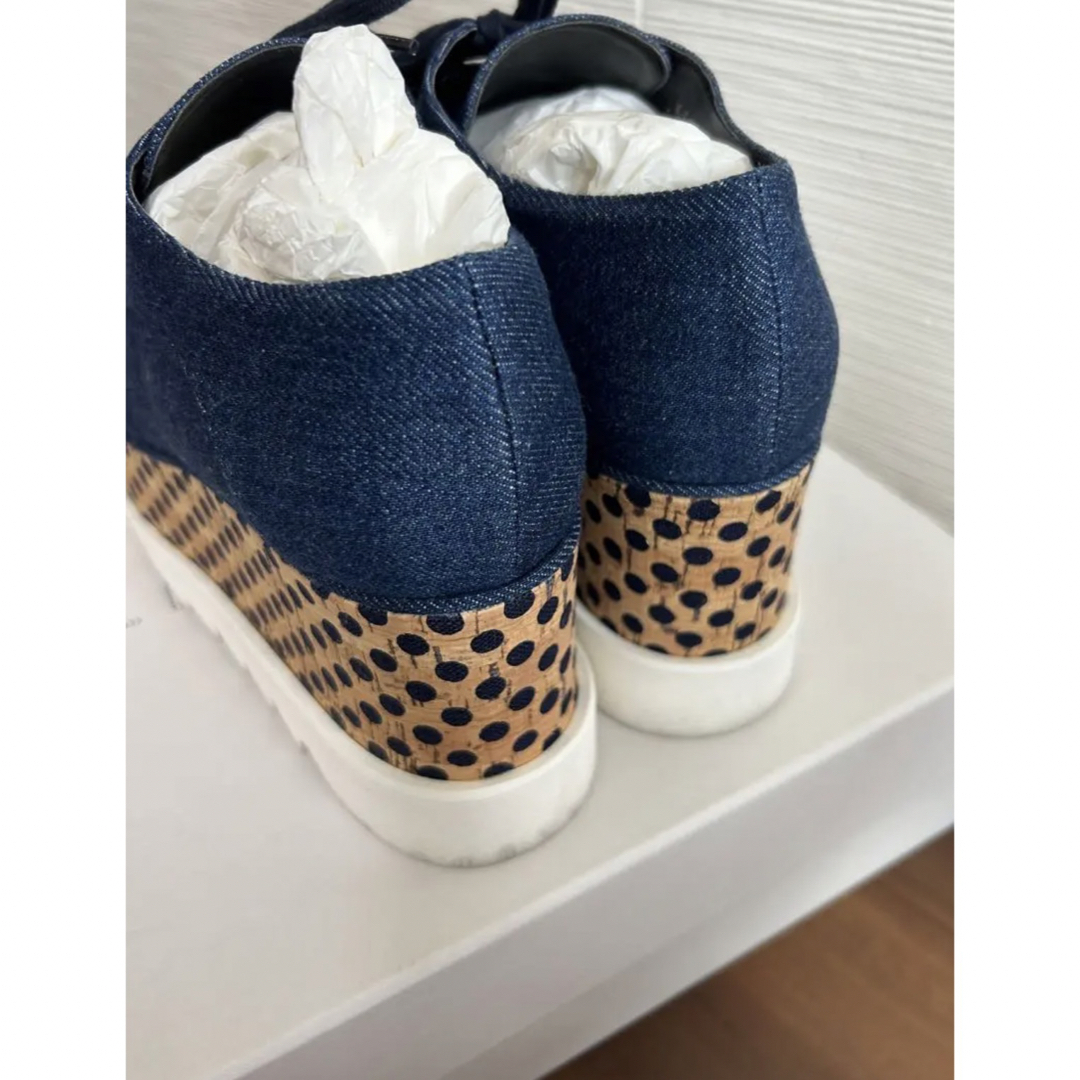 Stella McCartney(ステラマッカートニー)の【値下げ中】ステラマッカートニー エリス ドット デニム 37 レディースの靴/シューズ(その他)の商品写真