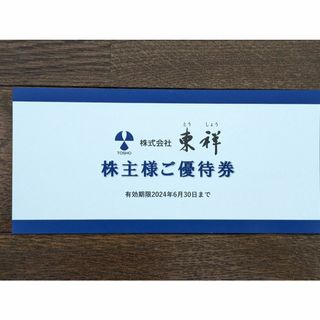 東祥 株主優待券 8枚 2024年6月30日まで(フィットネスクラブ)