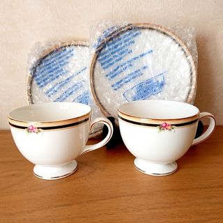 ウェッジウッド(WEDGWOOD)のWedgwood ウェッジウッド カップ&ソーサー２客 クリオシリーズ ライン(グラス/カップ)