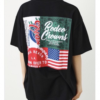 ロデオクラウンズワイドボウル(RODEO CROWNS WIDE BOWL)のロデオクラウンズ  Tシャツ　カスタムパッチ 新品未使用　タグ付(Tシャツ(半袖/袖なし))