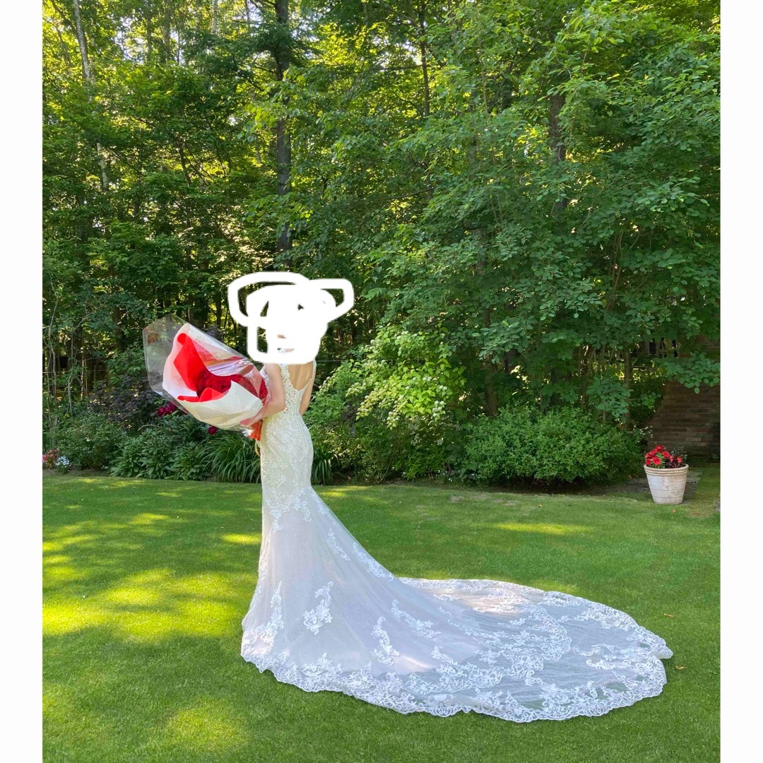 【美品】Maggie Sottero マーメイド　ウェディングドレス　結婚式 レディースのフォーマル/ドレス(ウェディングドレス)の商品写真
