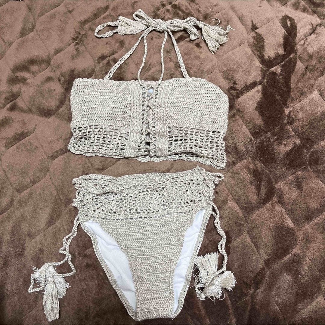 三愛水着楽園(サンアイミズギラクエン)のクロシェビキニ(かぎ針編み水着) レディースの水着/浴衣(水着)の商品写真