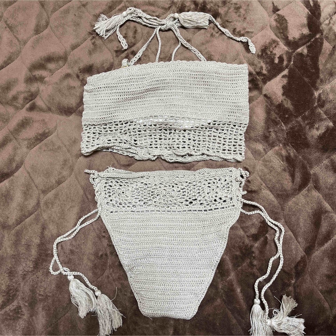 三愛水着楽園(サンアイミズギラクエン)のクロシェビキニ(かぎ針編み水着) レディースの水着/浴衣(水着)の商品写真