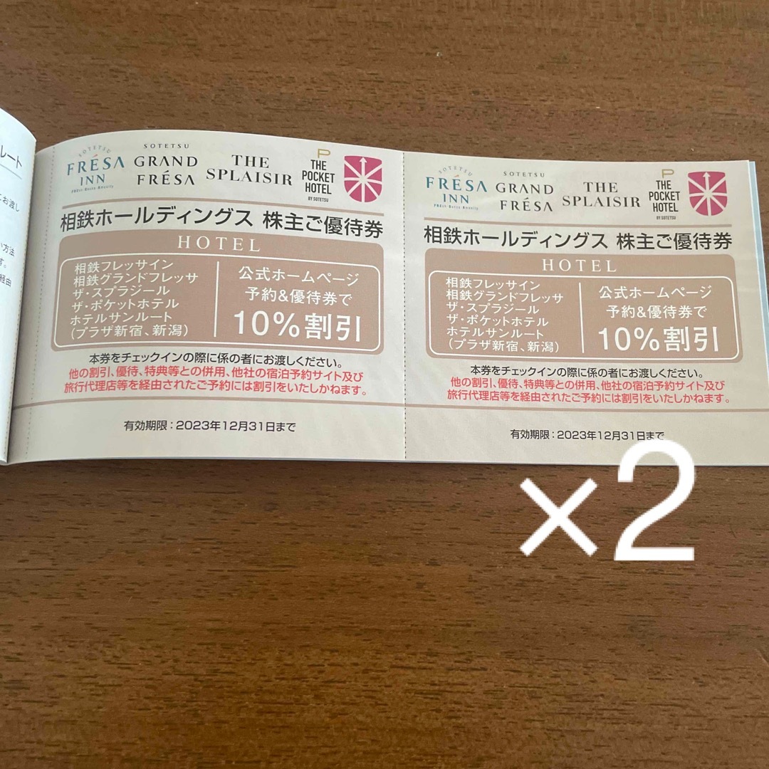 相鉄ホールディングス　株主優待クーポン チケットの優待券/割引券(ショッピング)の商品写真
