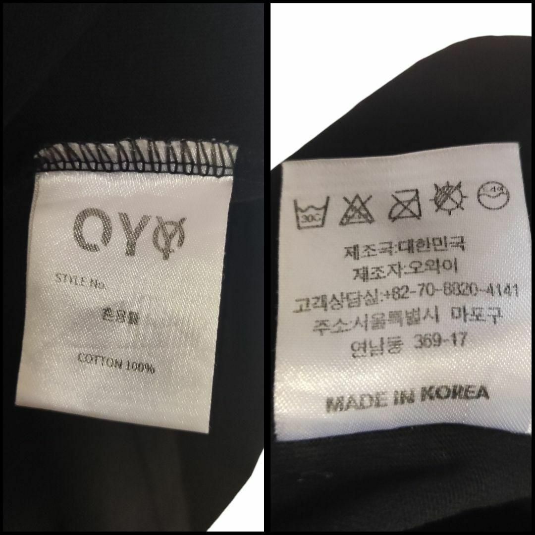 OY - ☆美品☆ OY オーワイ Tシャツ バック刺繍ロゴ ブラック XL相当の