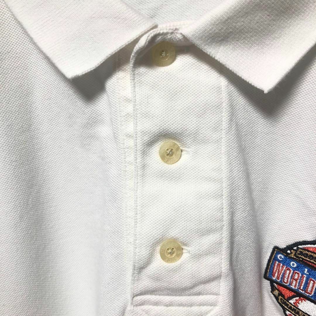 CUTTER & BUCK(カッターアンドバック)の【CUTTER&BUCK】Lsize ポロシャツ ホワイト NCAA US古着 メンズのトップス(ポロシャツ)の商品写真