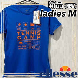 エレッセ(ellesse)のellesseエレッセ テニストレーニングウェアキャンプTシャツレディースM新品(ウェア)