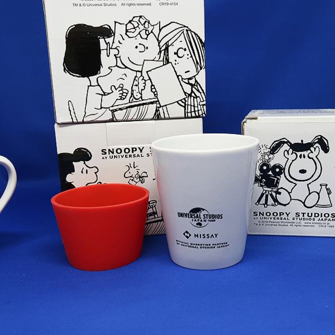 SNOOPY(スヌーピー)の未使用 日本生命 USJ NISSAY スヌーピー マグカップ カップ 計3個 インテリア/住まい/日用品のキッチン/食器(グラス/カップ)の商品写真