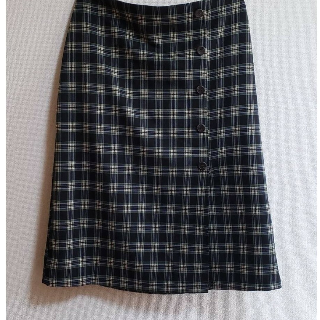 タータンチェック ロングタイトスカート レディースのスカート(ロングスカート)の商品写真