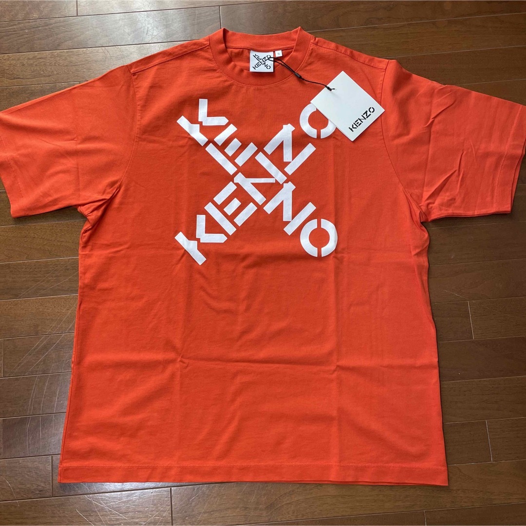 KENZO ケンゾー　クロスロゴ　オレンジ　Tシャツ