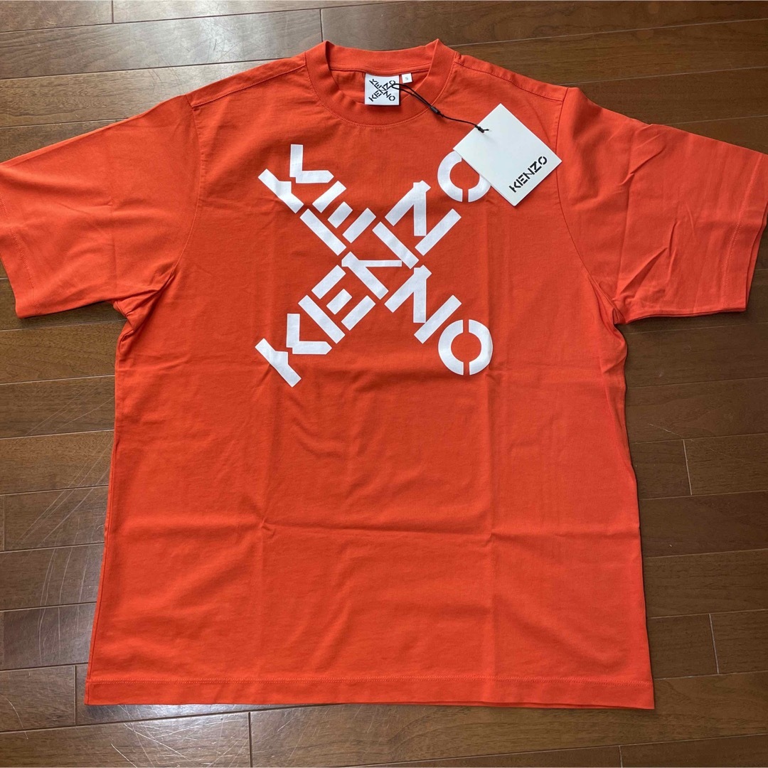 激安大特価! KENZO ケンゾー クロスロゴ オレンジ Tシャツ Tシャツ