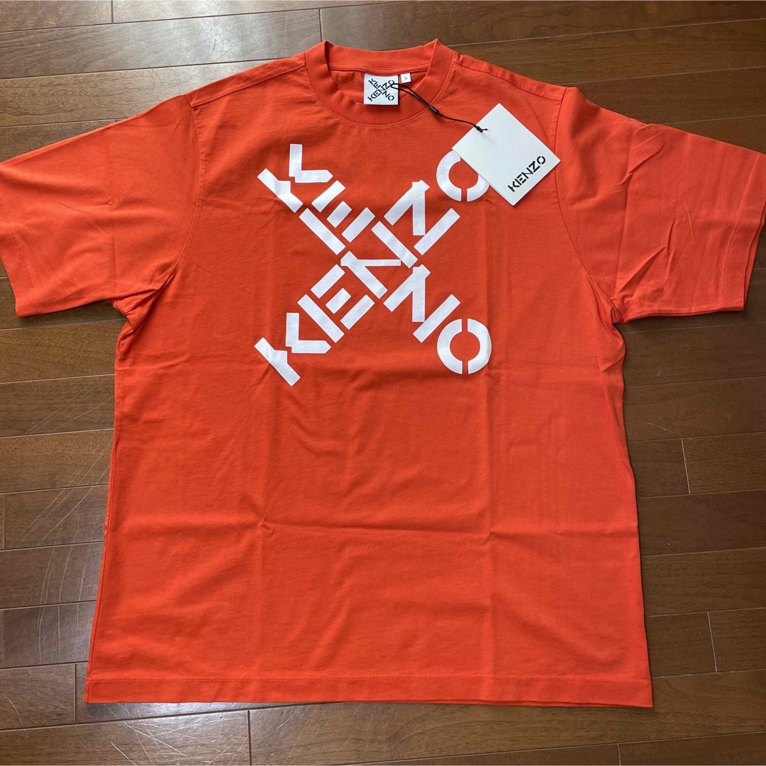 KENZO(ケンゾー)のKENZO ケンゾー　クロスロゴ　オレンジ　Tシャツ メンズのトップス(Tシャツ/カットソー(半袖/袖なし))の商品写真