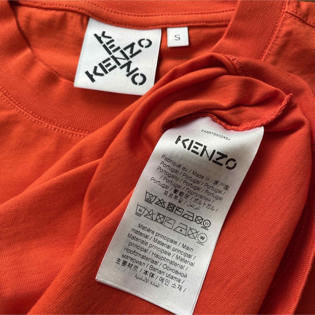 KENZO - KENZO ケンゾー クロスロゴ オレンジ Tシャツの通販 by