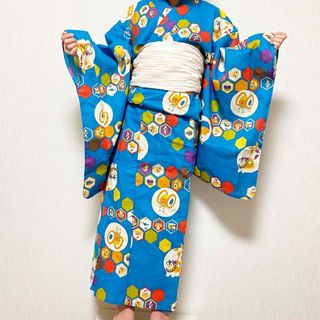 ウタタネ(utatane)のutatane 浴衣　レトロ　浴衣・帯2点セット　キッズ　ジュニア　140センチ(甚平/浴衣)