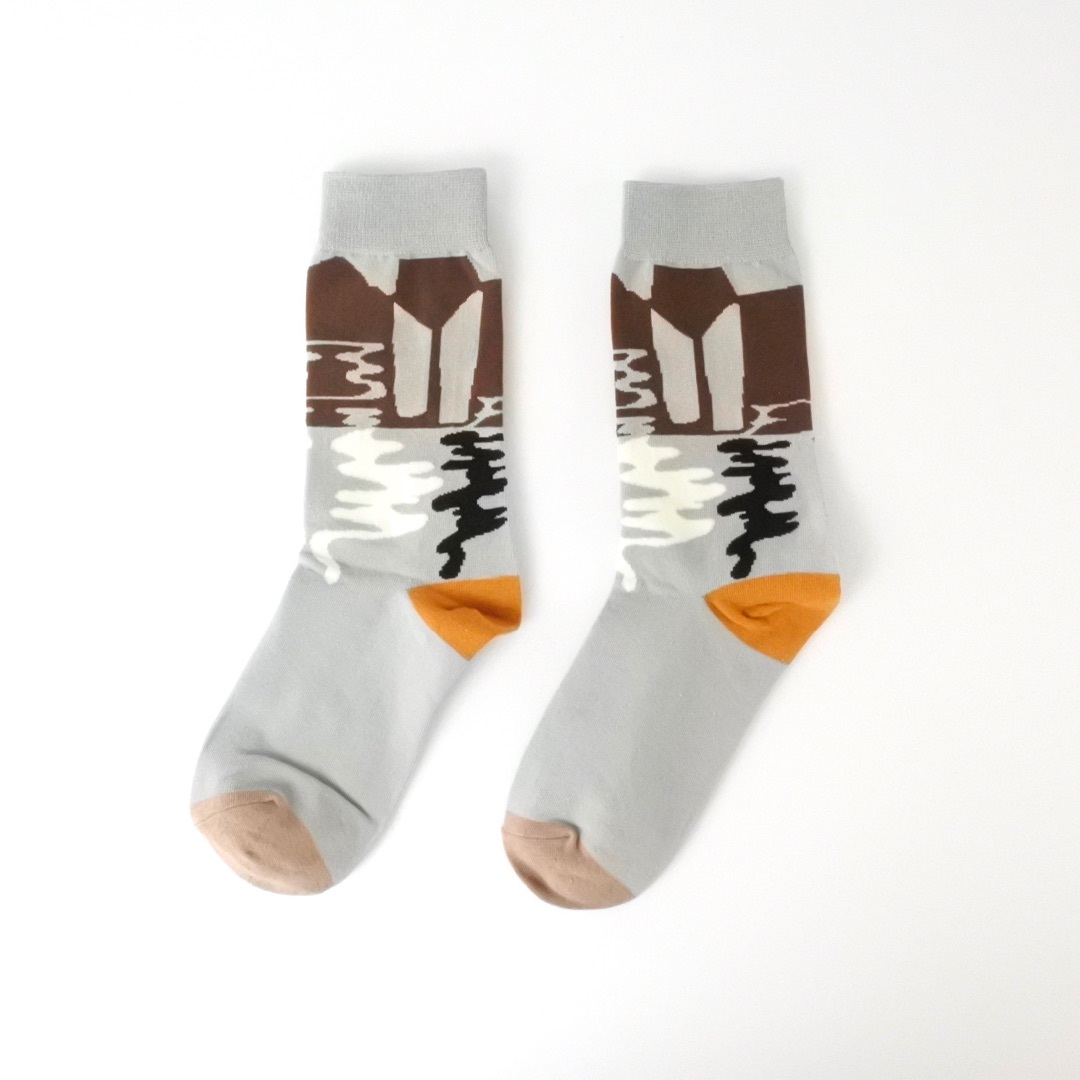 ドローイング ソックス (ウォーター) レディース 靴下 socks sox メンズのレッグウェア(ソックス)の商品写真