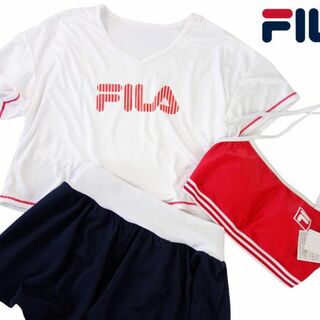 フィラ(FILA)の【未使用】FILA Tシャツ＆パンツ＆ビキニ上下 セット 9(M)サイズ レッド(水着)