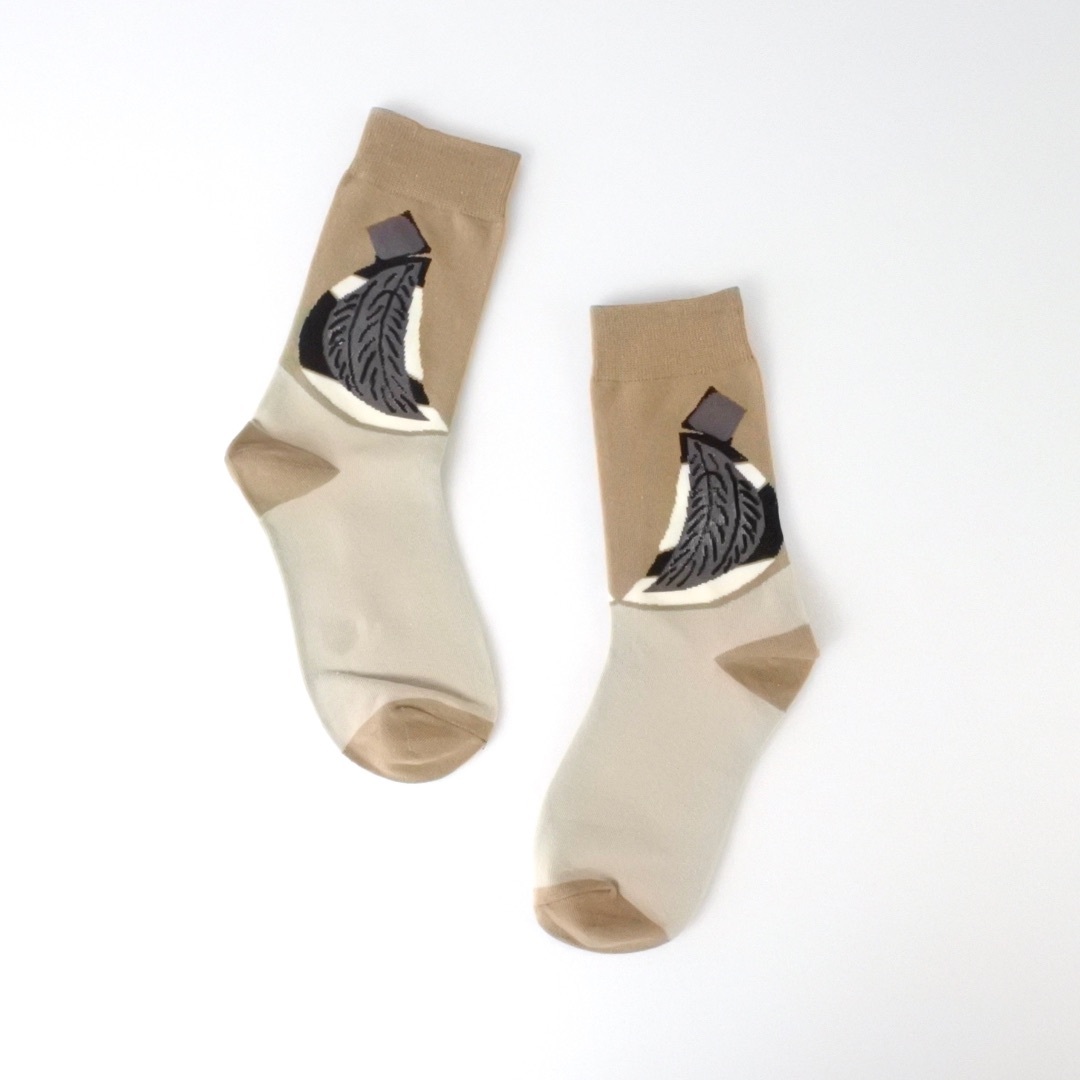 ドローイング ソックス (シルエット) レディース 靴下 socks sox メンズのレッグウェア(ソックス)の商品写真