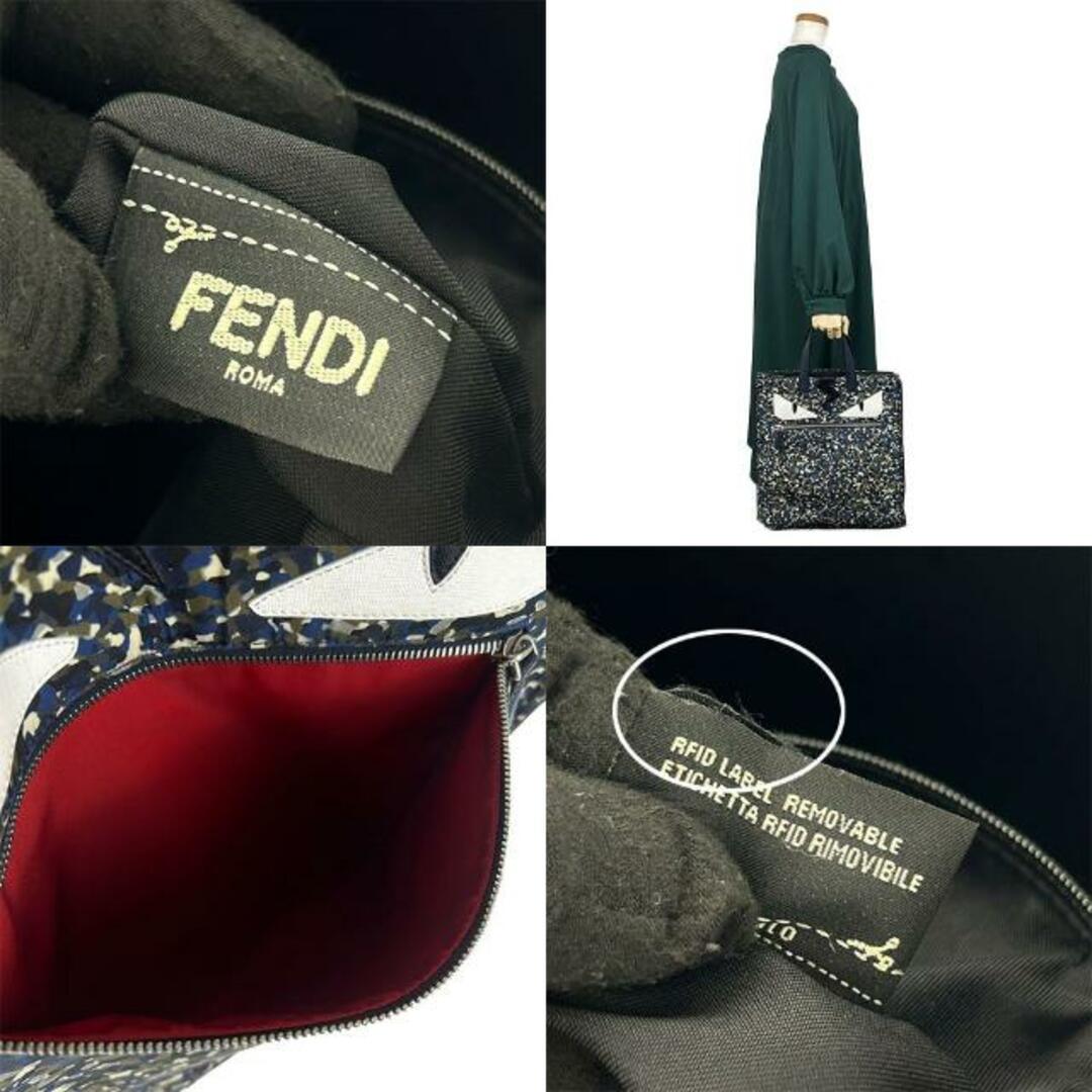 フェンディ FENDI モンスター バグス 7VA367 カバン トートバッグ ナイロン ブラック