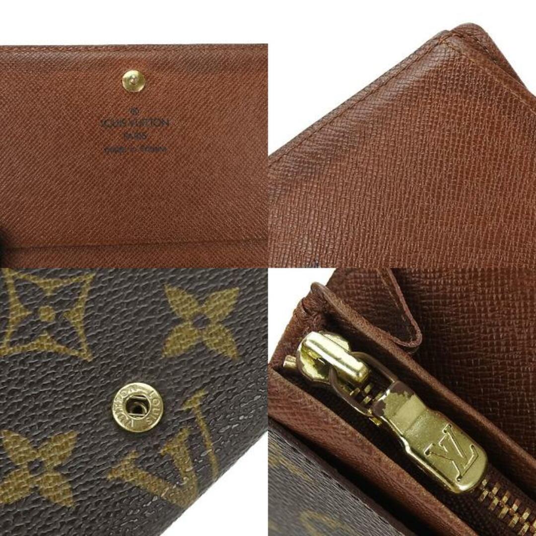 【中古】 ルイヴィトン 二つ折り 財布 コンパクト ウォレット L字ファスナー ポルトモネ・ビエトレゾール M61730 モノグラム 普段使い 小物 女性 レディース ビトン LV LOUIS VUITTON Wallet Monogram PVC