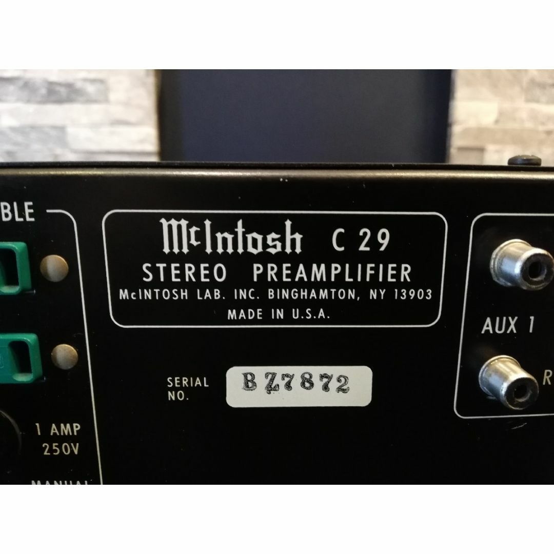 mcintosh c29 コントロールアンプ