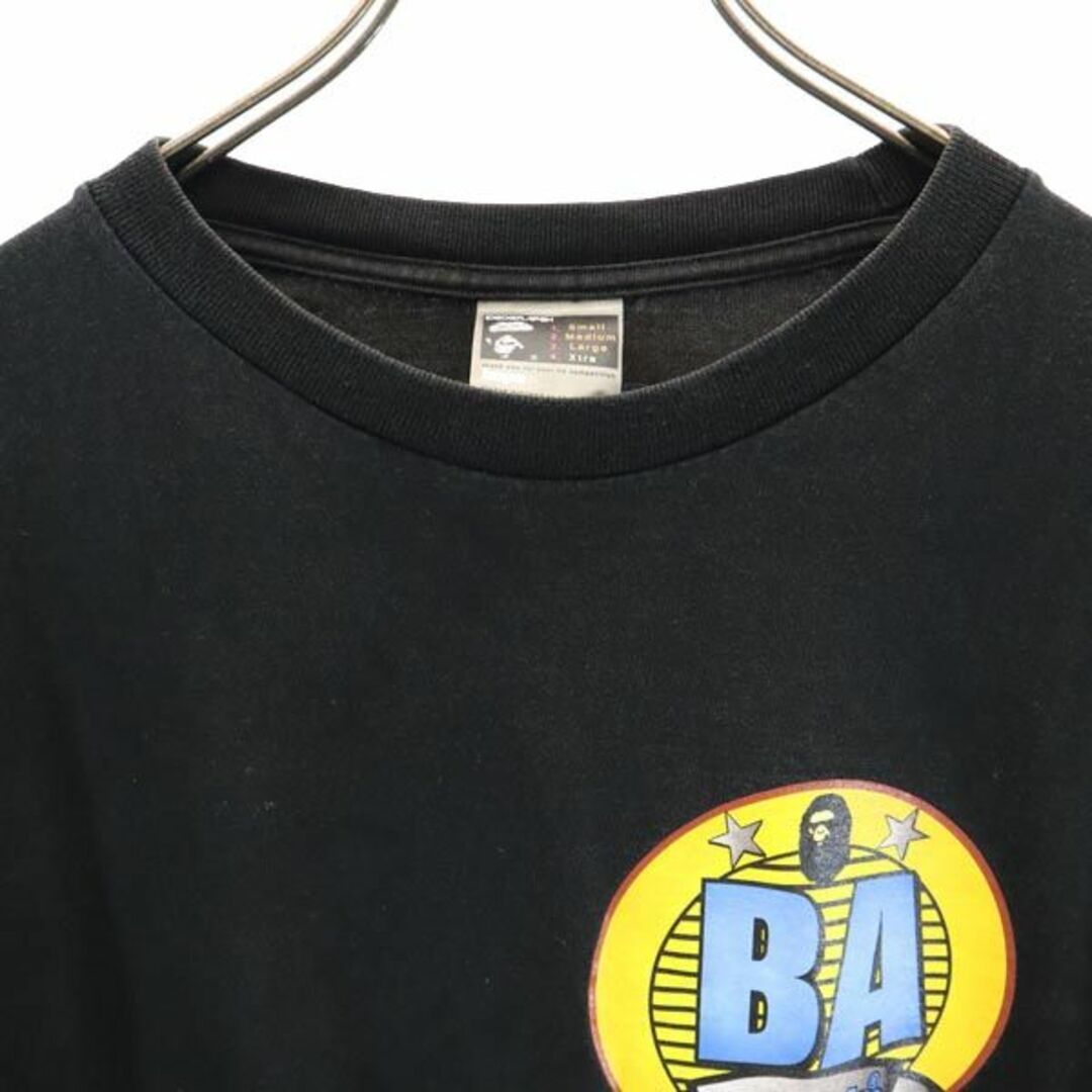 ベイプ 日本製 プリント 半袖 Tシャツ XL 黒 BAPE アベイシングエイプ A BATHING APE メンズ   【230703】 メール便可 7
