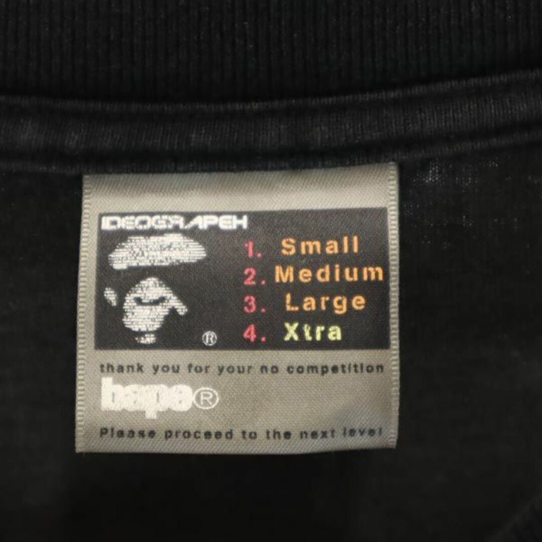 ベイプ 日本製 プリント 半袖 Tシャツ XL 黒 BAPE アベイシングエイプ A BATHING APE メンズ   【230703】 メール便可 8