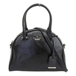 ケイトスペードニューヨーク(kate spade new york)の【本物保証】 超美品 ケイトスペード KATE SPADE シダーストリート 2WAYバッグ ハンドバッグ エナメル 黒 PXRU5135 定番(ハンドバッグ)