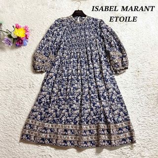 ISABEL MARANT ETOILE イザベルマラン エトワール 21AW MAELYS DRESS フローラルプリント ドレスワンピース ミックス 36