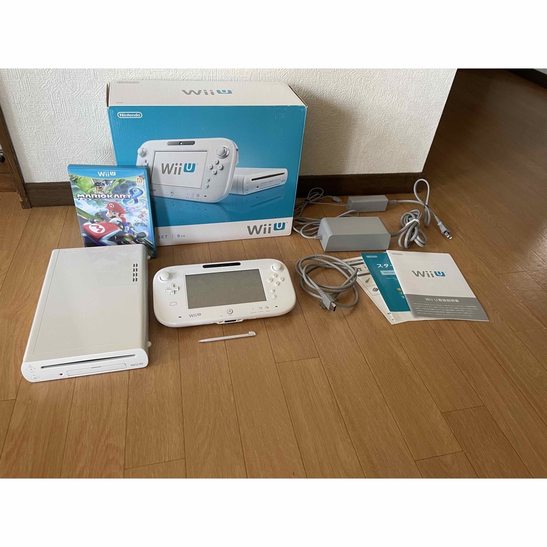 Wii U - 任天堂 WiiU 8GB 白 ベーシック マリオカート8付き すぐ遊べる ...