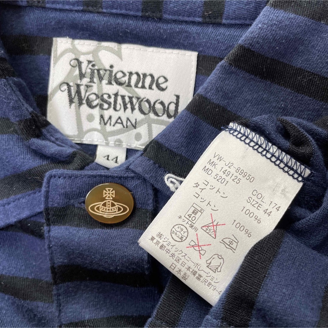 Vivienne Westwood(ヴィヴィアンウエストウッド)のヴィヴィアンウエストウッドマン　Tシャツ生地の半袖シャツ メンズのトップス(シャツ)の商品写真