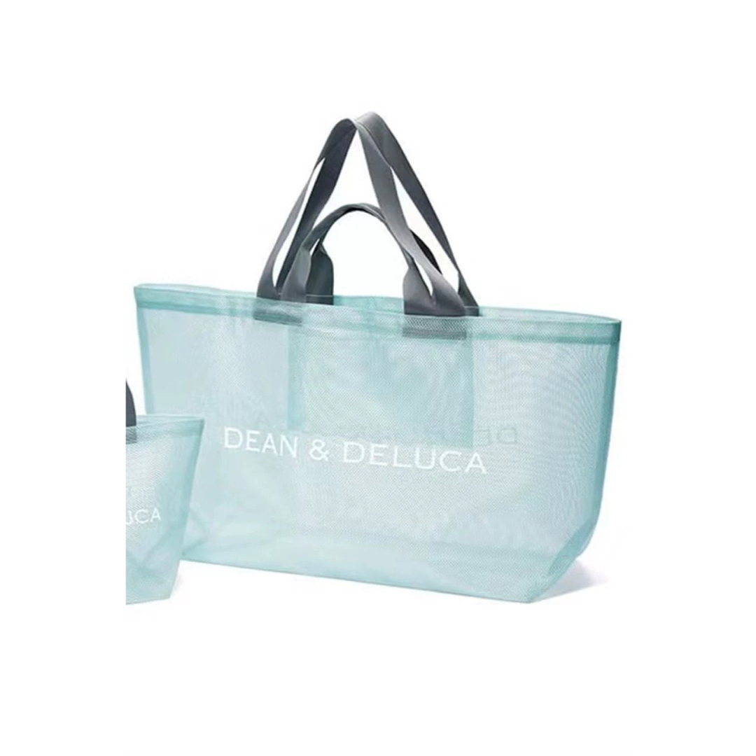 DEAN & DELUCA(ディーンアンドデルーカ)の未使用ディーンアンドデルーカメッシュブルーバッグ レディースのバッグ(トートバッグ)の商品写真