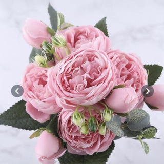 フランフラン(Francfranc)の新品　造花　薔薇　バラ　ピンク　アーティシャルフラワー　ブリザードフラワー　(各種パーツ)