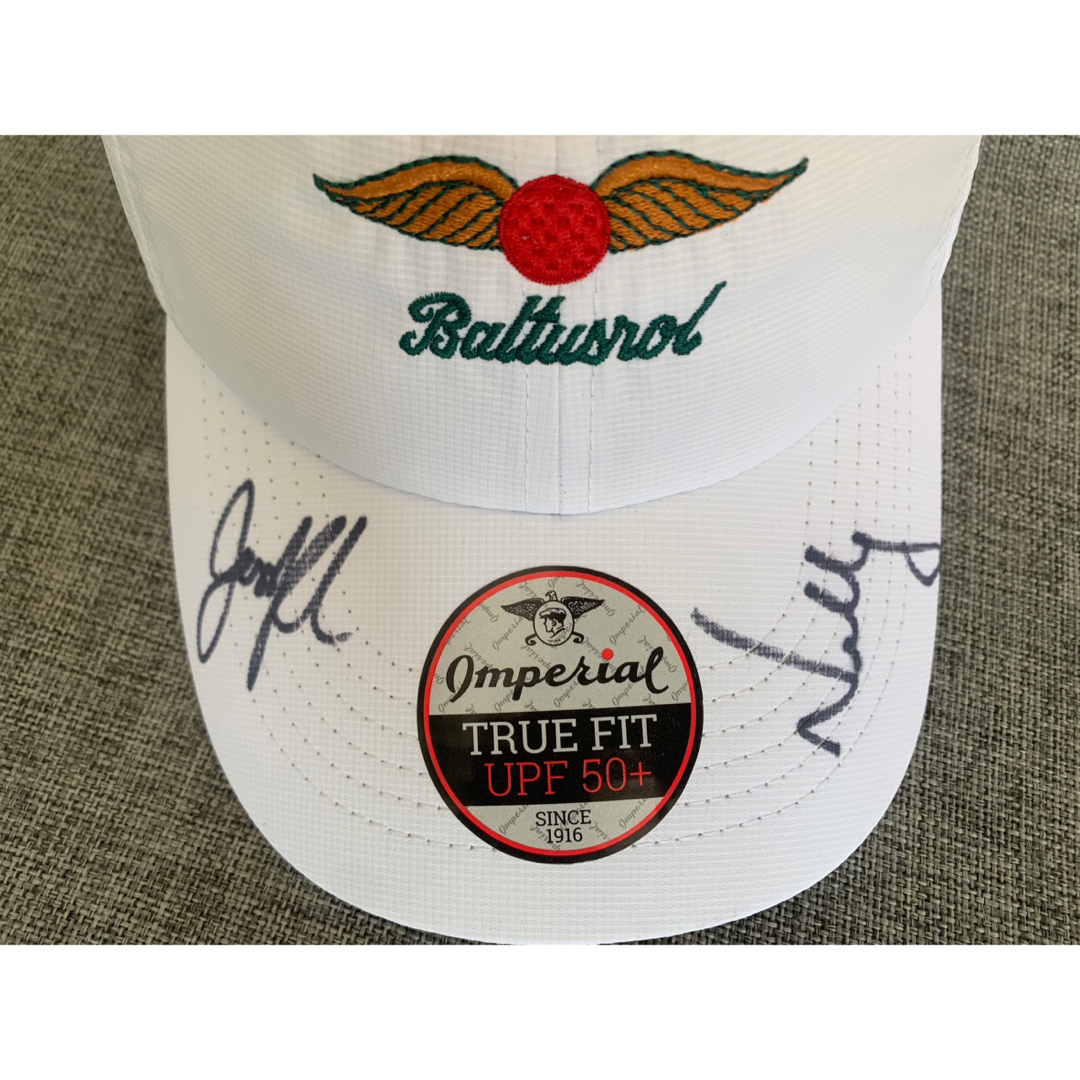 Baltusrol Golf ネリーコルダ、ジェシカコルダ直筆サイン入りキャップ スポーツ/アウトドアのゴルフ(ウエア)の商品写真