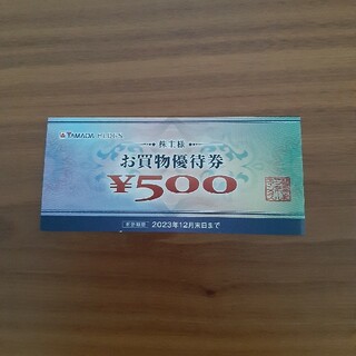 ヤマダ電機　株主優待券500円(ショッピング)