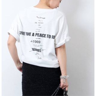 ドゥーズィエムクラス(DEUXIEME CLASSE)の★新品★2e★LOVE A PEACEバックプリントTシャツ(Tシャツ(半袖/袖なし))