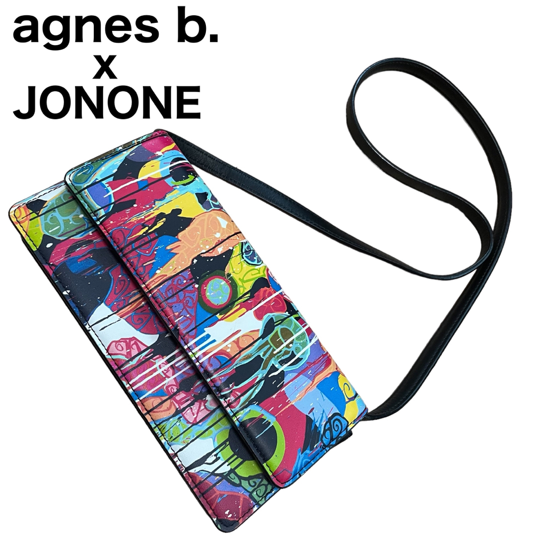 agnes b. x JONONE コラボ　ミニショルダー バッグ　マルチカラー
